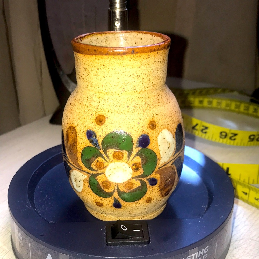 Mexican Pottery flower bud vase